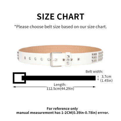 Trend Rivet Belt Heavy Metal Belt Men Women Punk Nightclub Rock Style Belt Jeans Belt Y2K Belt Fashion Decoration Women' Belt