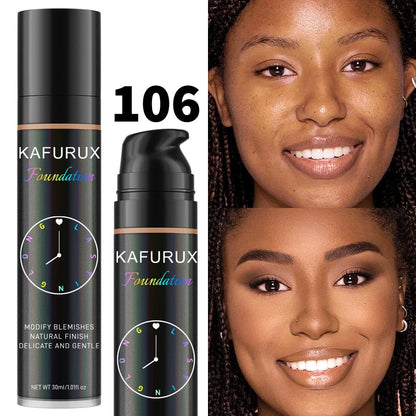 8 colors Liquid Foundation Effective Concealer Waterproof Sweat-resistant Face Korean Makeup Porfession Face Base Cosmetics Gift