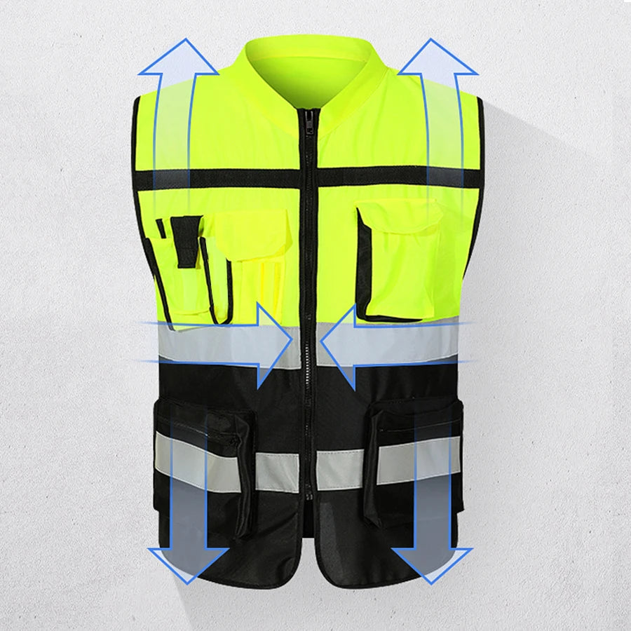 Night Walking Highlight Vests Outdoor Adjustable Safety Vest Lightweight Biking Safety Straps Waterproof Running Gear