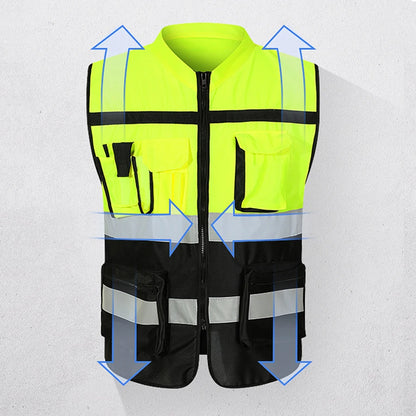 Night Walking Highlight Vests Outdoor Adjustable Safety Vest Lightweight Biking Safety Straps Waterproof Running Gear