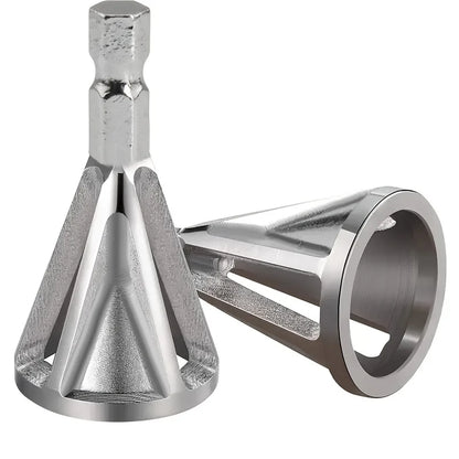 1pc Chamfering Tool, Chuck Drill Tool, Metal Deburring External Chamfering Tool, Grinding Angle Trimming, Suitable For Various C