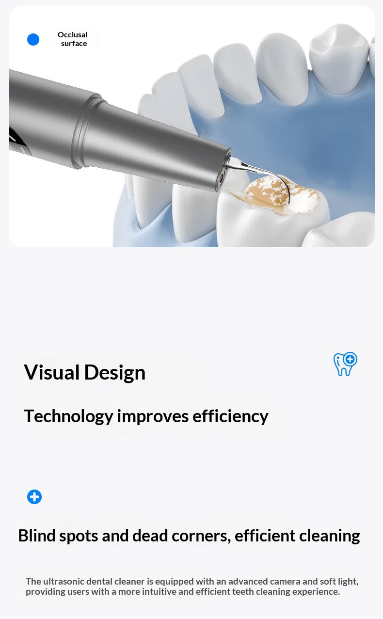 HOMEFISH Home Dental Cleaning Device Professional Tool for Removing Tartar Plaque And Calculus with Visual Technology