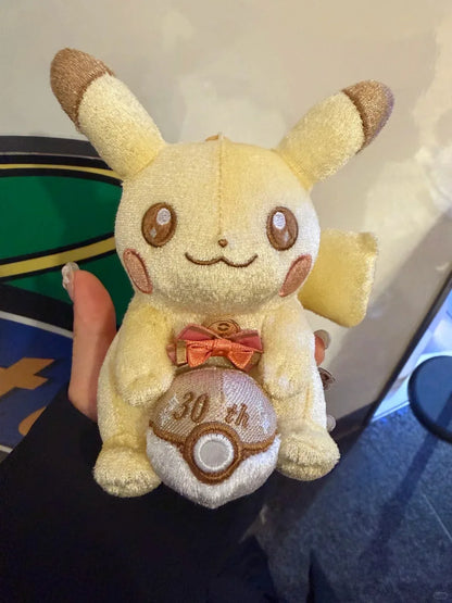 Genuine PokéMon Center PokéMon 30th Anniversary Original Pixel Style Plush Toy Stuffed Doll Anime Fans Collection Toy Gift