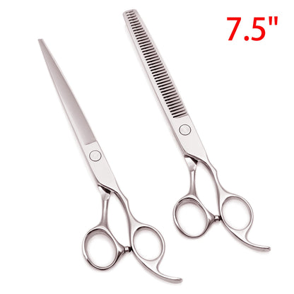 Professional Barber Scissors Set Japanese Steel Straight Thinning Texturizing Shears Precision Ground Sharp for Salon Home  Use