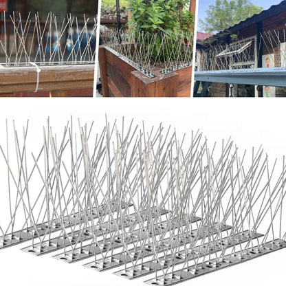 Bird Spikes Repellent Supplies Against Pigeons Crows Repeller Outdoor Defense Scare Birds Garden Scarecaper Outside Anti Gadgets