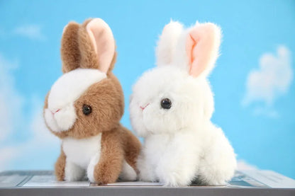 Imitation Rabbit Plush Pendant Lovely White  Doll Key Chain  Backpack  Gift Girl Cute  Keychain
