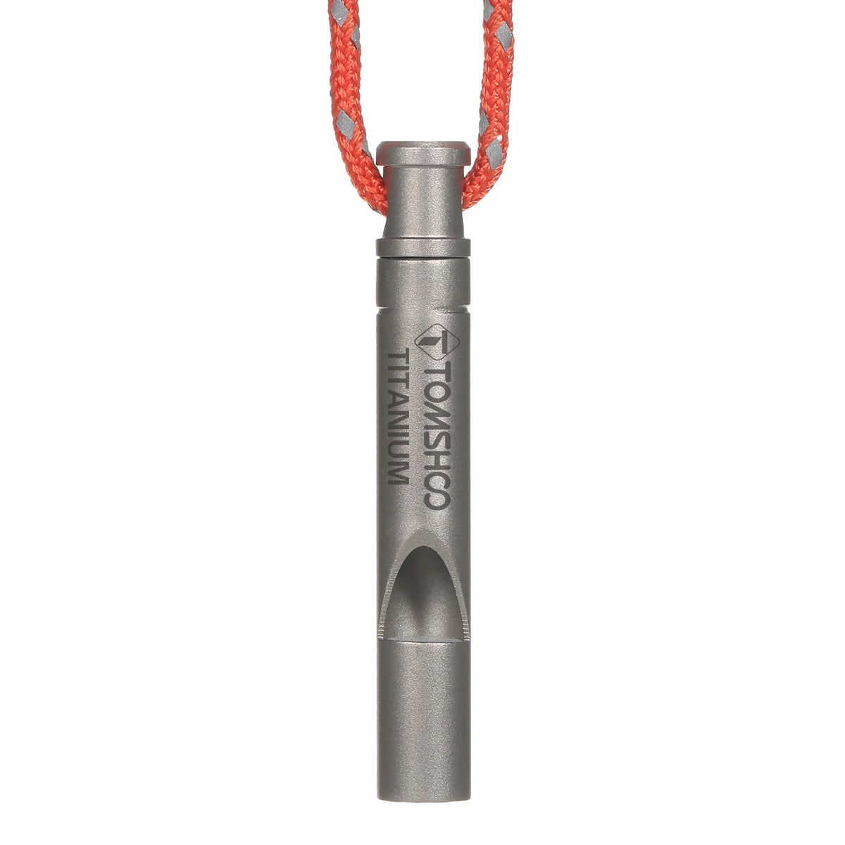 TOMSHOO Titanium Emergency Whistle with Cord Outdoor Survival Whistle Camping Hiking Exploring