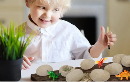 12PCS Archeological Dinosaur Egg Dig Kit Fossil Excavation Toy Teens Adults Scientific DIY Mining Multiplayer Party Favors Gifts