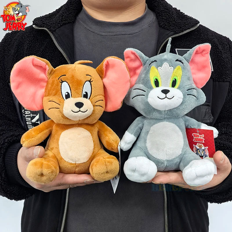 New Classic 19cm Tom and Jerry Plushies - Ideal Gift for Movie Fans and Kids Movie Series Stuffed Animal Collectors