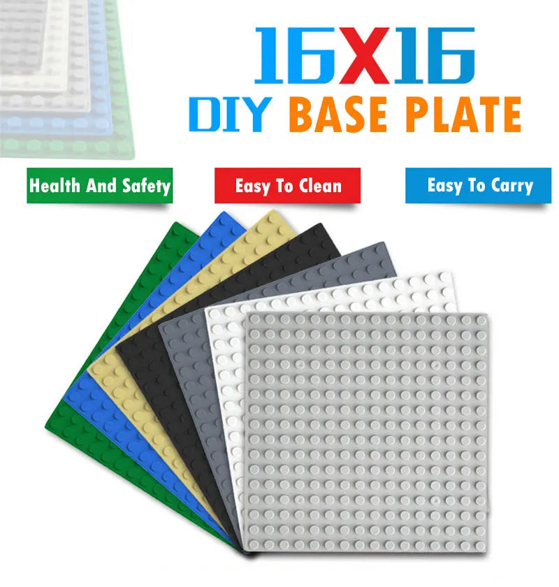 32x32x16x16 Dots Classic Base Plates MOC DIY Plastic Bricks Baseplates City Dimensions Building Blocks Figures Construction Toys