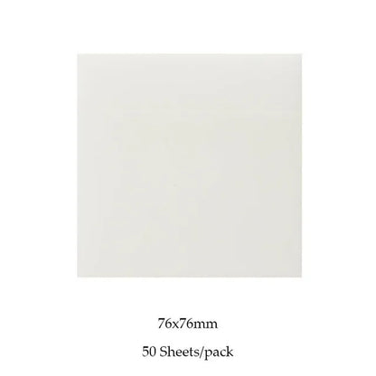 50 Sheets Creative Transparent PET Waterproof Sticky Notes Notepads - School Stationery & Office Supplies
