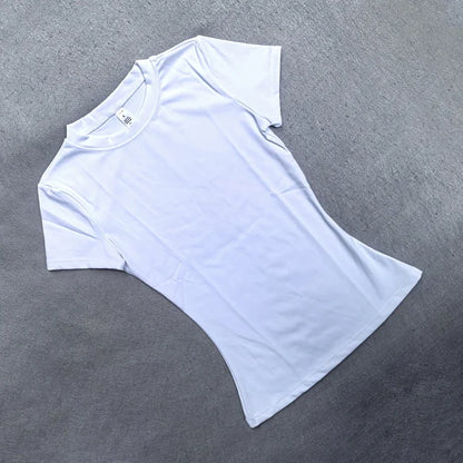 Women Yoga Top Seamless Sport T Shirts Fitness Clothes Short Sleeve Yoga Shirt Gym Top Running Sports Tops Activewear