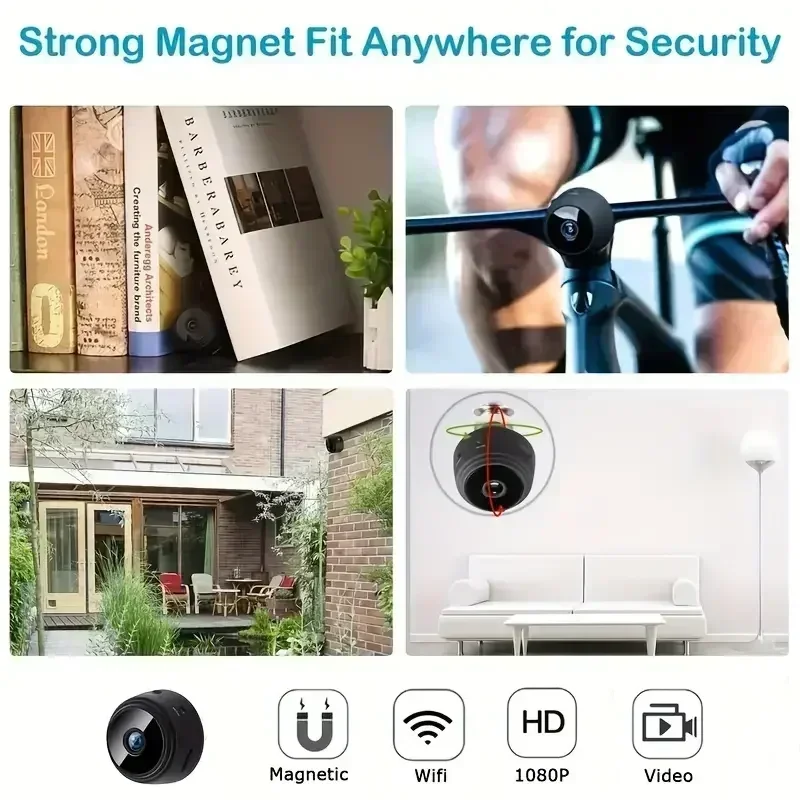 Mini A9 WiFi 1080P HD Security Camera Wireless Monitoring Security Protection Remote Monitor Surveillance Camcorders Smart Home
