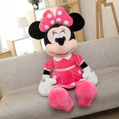 40-100cm Stuffed Mickey&Minnie Mouse Plush Toy Soft Goofy Pluto Donald Duck Mickey Minnie Dolls Birthday Wedding Gifts for Kids