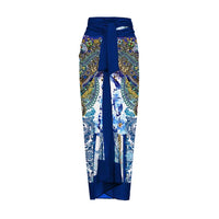 blue skirt