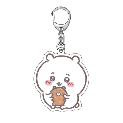 Chiikawa Pendant Anime Comic Acrylic Peripheral Keychain Hachiware Usagi Cute Pendant Bag Hanging Decoration Decoration