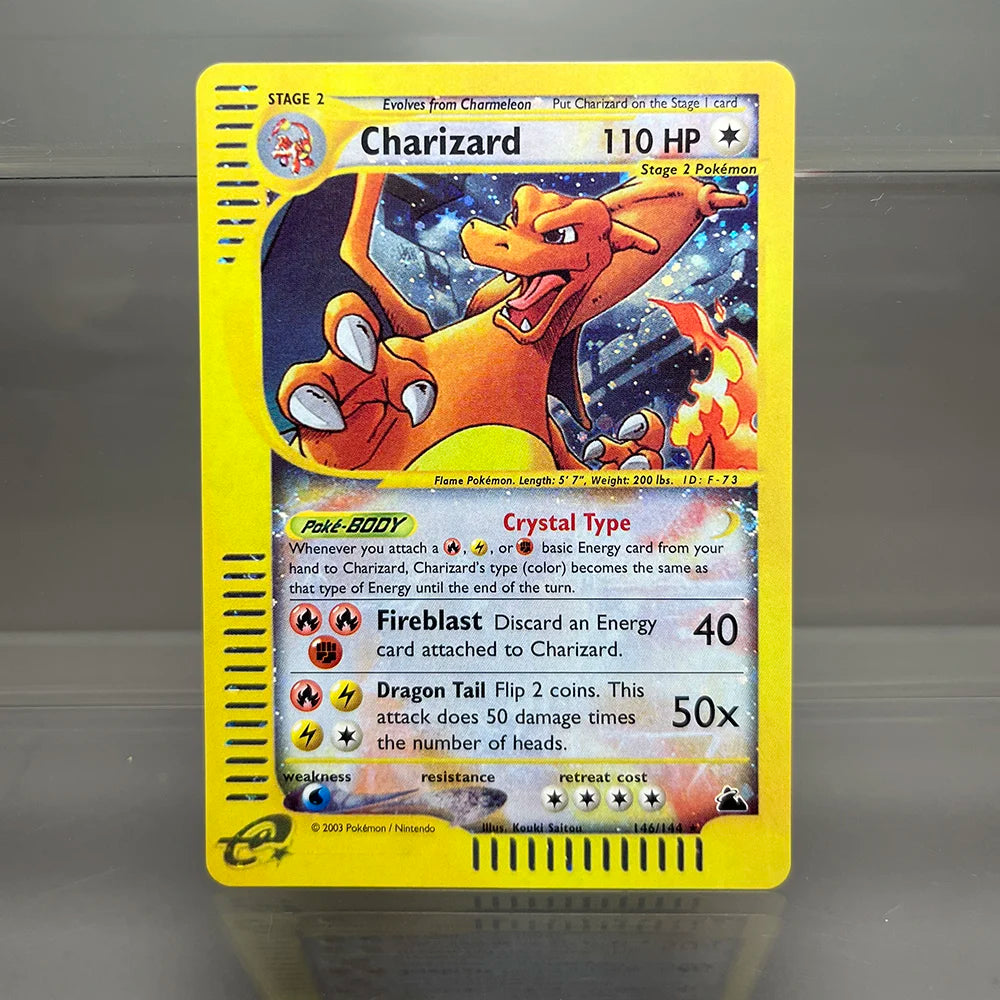 PKM Cards Charizard Steelix Celebi Single Foil Cards Magneton Gengar Classic Game Collection Cards PTCG Proxy Cards