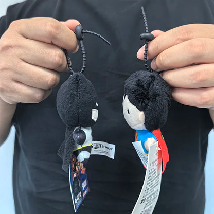 9cm Batman Superman Plush Keychain DC Justice League 9cm Harley Quinn Joker Cute Cartoon Movie Dolls Creative Christmas Gifts