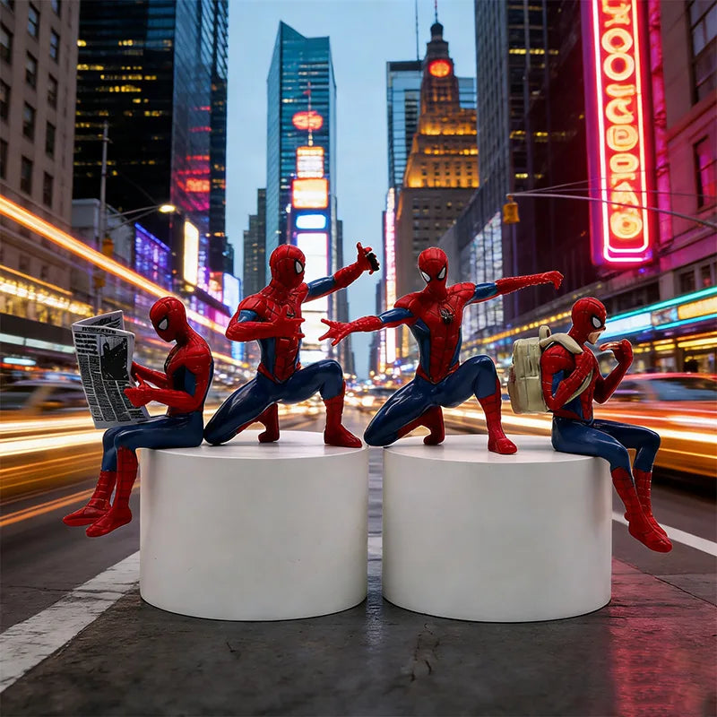 u HOT Hasbro Marvel Spider Man Superhero Spiderman 7-9cm Action Figure Spider-Man Anime Collection Mini Toys Model Children Gift