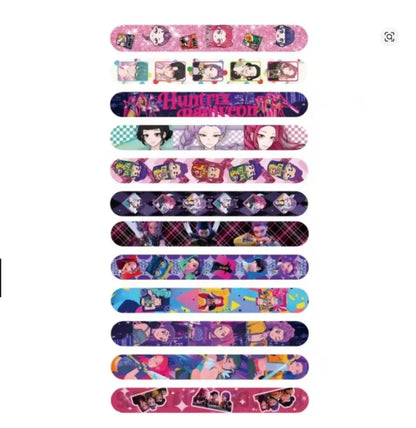 Colorful Anime Girl Slap Bracelets, Fun Snap Wristband Toys for Kids Birthday Party, Classroom Rewards & Holiday Gifts