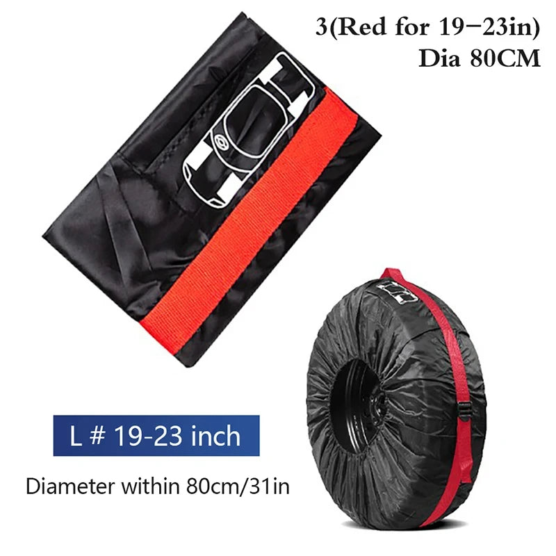 Tire Storage Bags Dustproof Waterproof S/L Universal Car Spare Cover Case Polyester Vehicle Wheel Protector Portable Wheel Bags