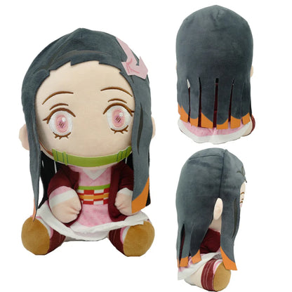 20cm Hot Japan Demon Slayer Plush Dolls Lovely Anime Kimetsu No Yaiba Kamado Tanjirou Nezuko Zenitsu Kyoujurou Toys Kids Gifts
