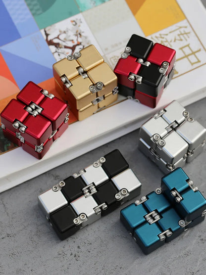 Fashion Metal Infinite Magic Cube New Unique Upgraded Disassembled Assembled Developing Intelligence Decompression Toy