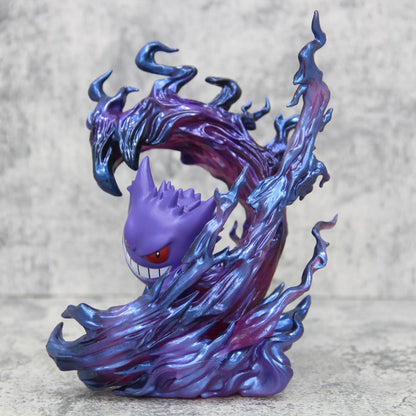 18cm Pokemon Gengar Figure Anime Action Model Collectible Statue for Display Halloween Christmas Birthday Gift Desktop Deco Doll