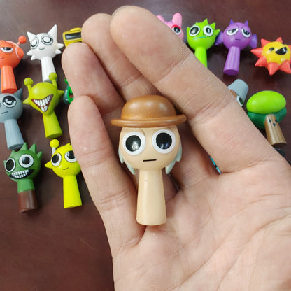 48pcs/Set Mini 3-5cm Sprunki Action Figure Toy Cartoon Movie Sprunki Wenda Model Doll Figurines Kids Gift