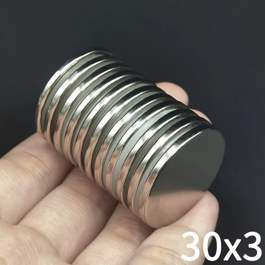 30x3 Neodymium Magnet 30mm x 3mm N35 NdFeB Round Large Super Powerful Strong Permanent Magnetic imanes Disc 30*3 mm