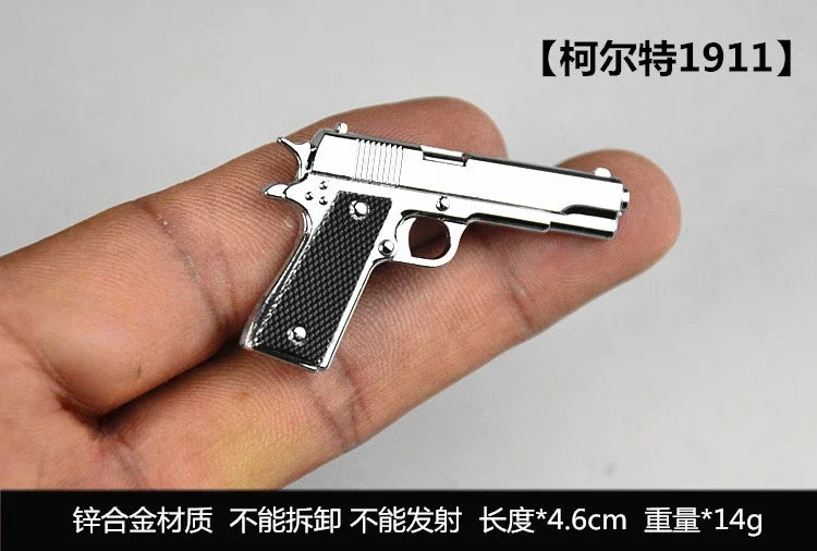 1/6 Scale Miniature Gun Plastic Rifle Set Assembly P92 M1911 98K MP5K Model Not Fired for 12" Action Figure Doll Accessories