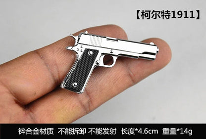 1/6 Scale Miniature Gun Plastic Rifle Set Assembly P92 M1911 98K MP5K Model Not Fired for 12" Action Figure Doll Accessories