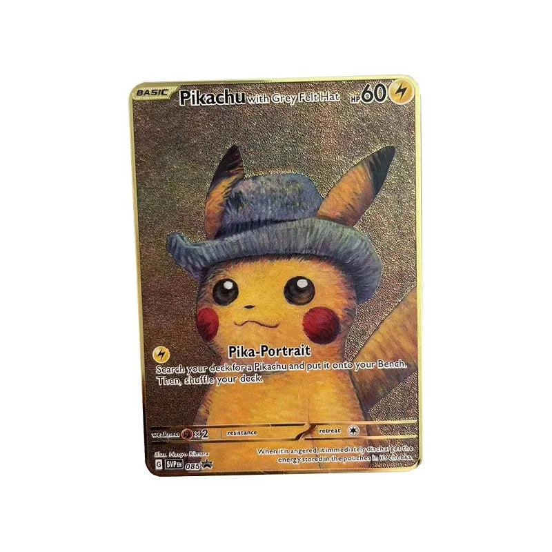 Cartão de metal pokémon 10000 pontos arceus charizard raichu super cartão dourado inglês mewtwo vmax gx ex presente de natal