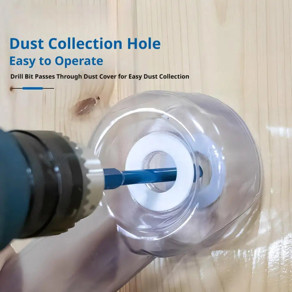 Transparent Electric Drill Dust Cover Box More Efficient Drill Dust Collector Univeral Impact Drill Dust Cover For Decoration