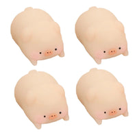 4pcs Pink pig