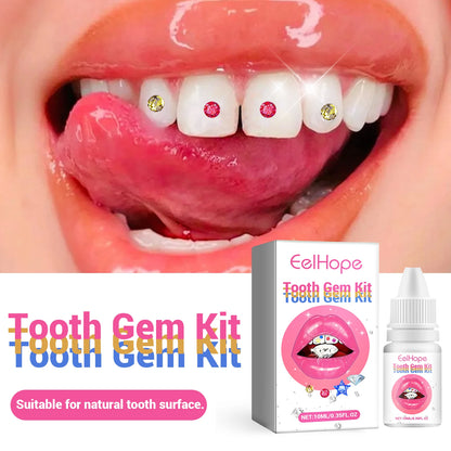 Tooth Gem Glue Dental Adhesive for Tooth Gems Diamond Kit Glue Teeth Crystal Jewelry Sturdy Tooth Jewelry Orthodontic Gel 7/10ml