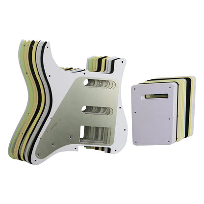 PHRILAM SSH 11 hole ST electric guitar guard, 3-Layer  St  Pickguard with Aluminum Foil Shield Fits American/Mexican ST