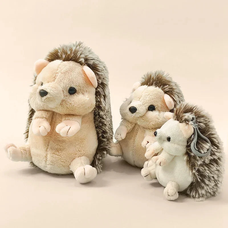 Lovely Baby Hedgehog Plush Toys Soft Stuffed Lifelike Hedgehog Pendant Doll Lovely Desktop Pet Kawaii Keychain Bags Decor