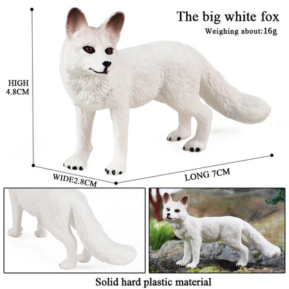 Oenux Arctic South Pole Animals Simulation Penguins Polar Bear Wolf Beluga Whale Action Figures Model Figurine PVC Kid Toy Gift