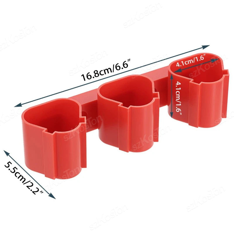 Battery Holder Tool Storage Fixed Bracket Installation Base Display Rack Buckle for Makita/Milwaukee/Bosch 10.8/12V Battery