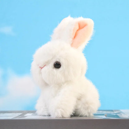 Imitation Rabbit Plush Pendant Lovely White  Doll Key Chain  Backpack  Gift Girl Cute  Keychain