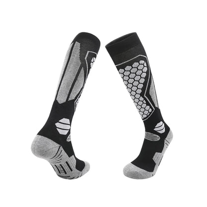 GTUBIKE Thermal Winter Cotton Men Women Ski Socks High Elastic Sports Socks Snowboarding Cycling Adult Skiing Thicker Leg Warm