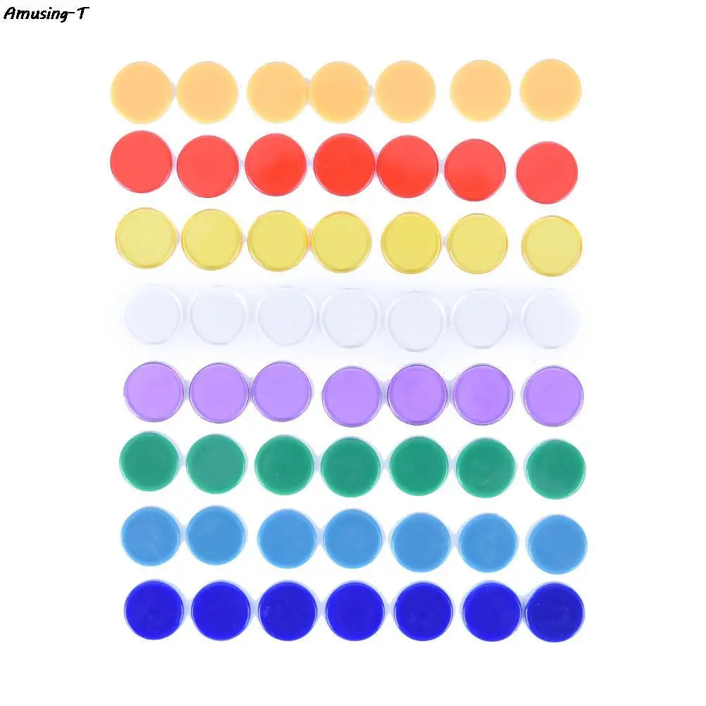 50PCS 15mm Plastic Poker Chips Casino Bingo Markers Token Family Game ToyCreative Gift Accessories