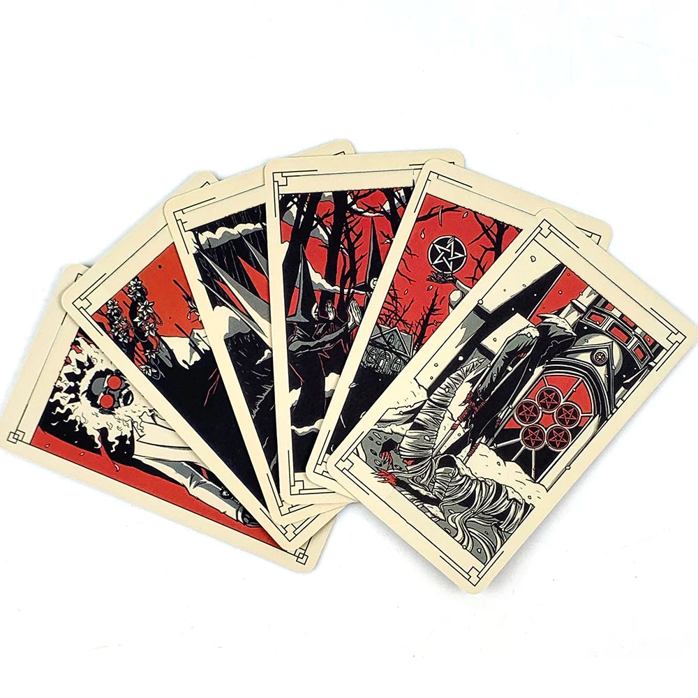 Tarot Cards Deck Family Party Playing Games Cards Fate Divination Edition Borad Playing Games,Halloween and Christmas Game