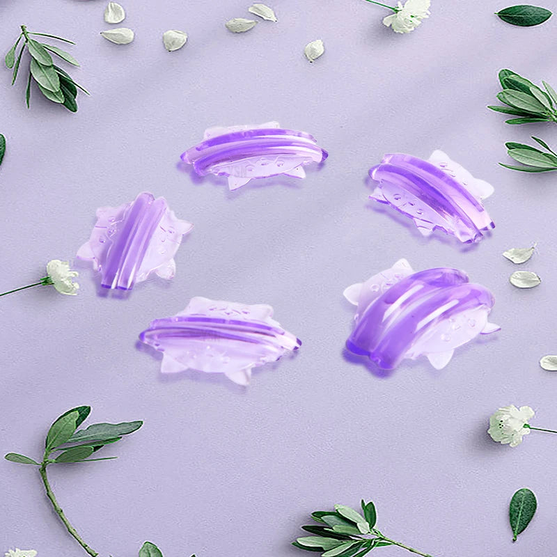 5 Pairs C Curl Silicone Eyelash Pads - Sticky 3D Lashes Lifting Rod Shield Curler Makeup Tool Accessories