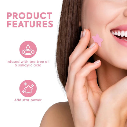 36pcs Hydrocolloid Acne Patches - Absorb Pus & Oil, Reduce Redness, Invisible Fit for All-Day Wear