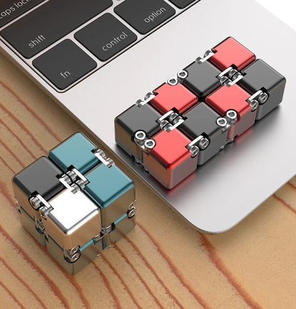 Fashion Metal Infinite Magic Cube New Unique Upgraded Disassembled Assembled Developing Intelligence Decompression Toy