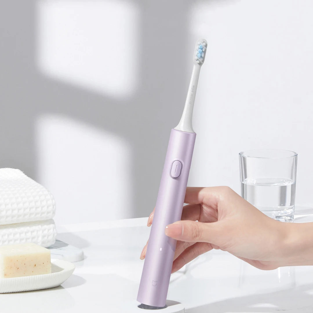 Mijia Sonic Electric Toothbrush T302 3colors 4 Brush Heads IPX8 Water Proof 360° Wireless Charging 4 Modes Cleaning Teeth