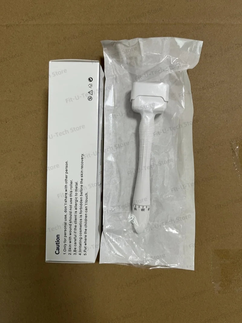 Derma Stamp 140A  Microneedling Face Roller Massager Adjustable Titanium Needle Length Skincare Beard Growth Scalp Hair
