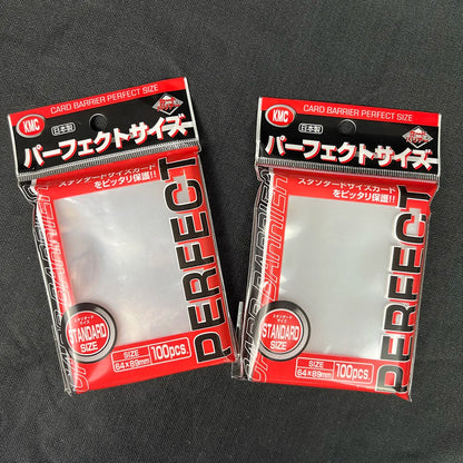 64x89mm 100PCS Transparent KMC Card Sleeves Trading Card Sleeve Barrier Board Game Cards Outer Protector for MTG/YGO